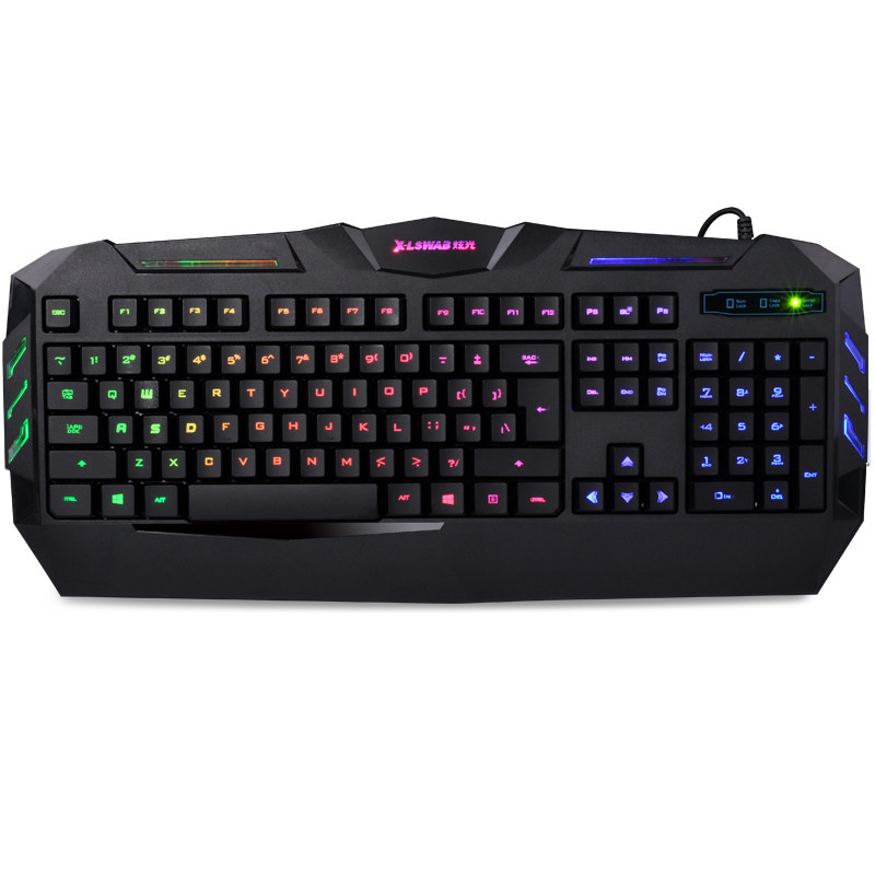 炫光x-s550背光键盘cf lol电脑笔记本有线发光键盘夜光游戏健盘