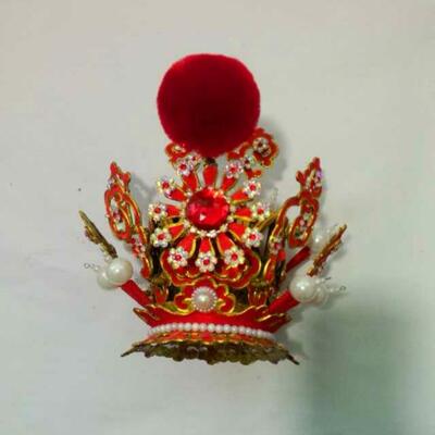 太子头盔戏剧戏曲用品 舞台服装头饰贾宝玉越剧头套高档紫金冠