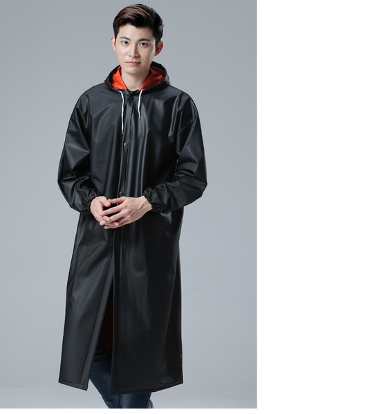 透气男士雨衣成人户外防雨徒步旅游雨披单人有带袖子加厚加长站岗