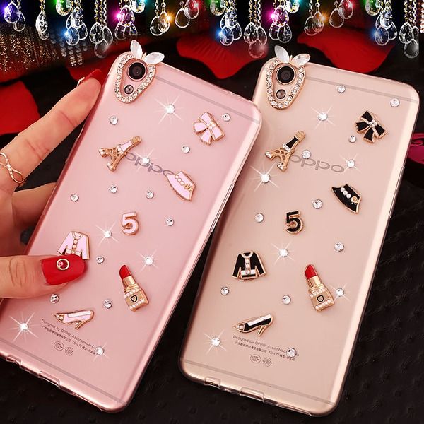 oppo r9plus手机壳r9 plustm a保护套水钻硅胶0pp0新款超薄女外壳