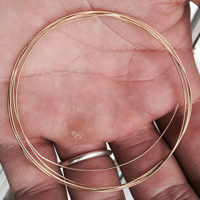 24k 22k 18k 14k掐丝金线 万足k金 黄白玫瑰料手工素材圆形diy