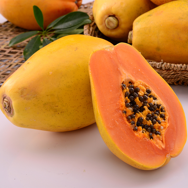 海南三亚夏威夷木瓜1斤 5斤起拍 红心木瓜 新鲜水果包邮