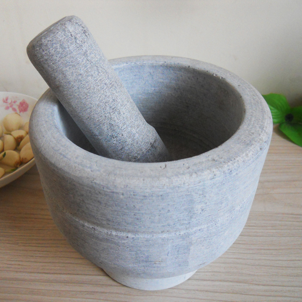 泰山青石臼 大号 蒜臼捣蒜器捣药罐蒜泥器捣芝麻蒜窝山东泰山特产
