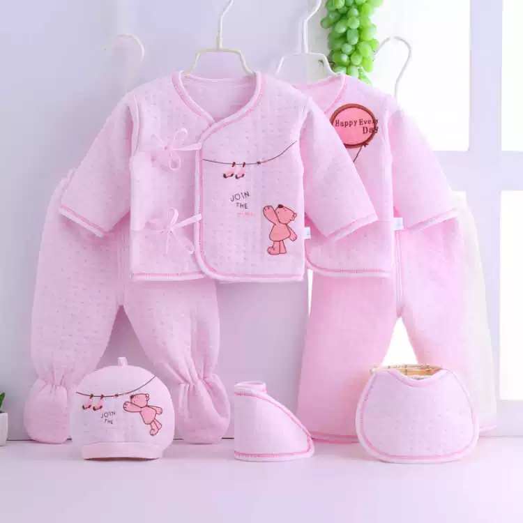 Bộ quà tặng cho bé bộ quà tặng cao cấp quần áo ấm cotton ra đời cho trẻ sơ sinh xuân và thu 7 - Bộ quà tặng em bé set quà sơ sinh giá rẻ