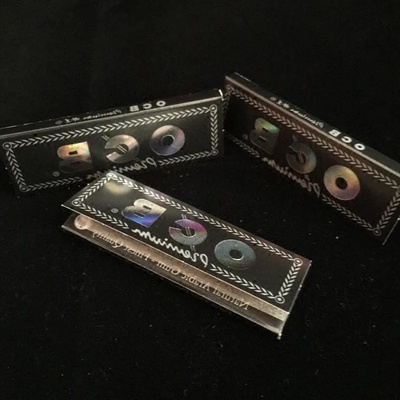 原装进口满燃半透明自带胶70mm ocb烟纸一册50张