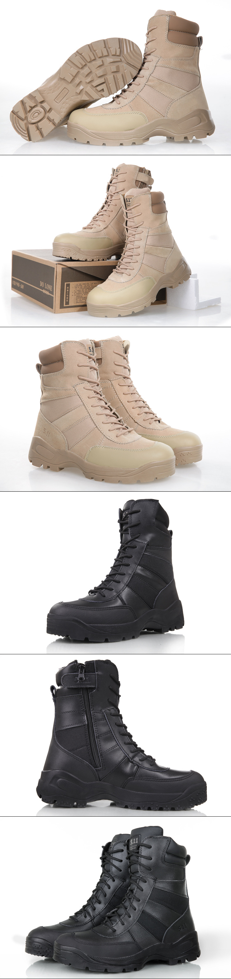 Boots militaires DONOW - étanche - Ref 1397617 Image 8