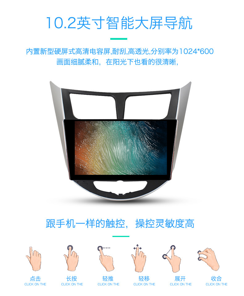 Wending Hongguang xe GPS điều hướng Android máy màn hình lớn 9 inch đèn macro GPS điều hướng máy tích hợp - GPS Navigator và các bộ phận định vị xe hơi