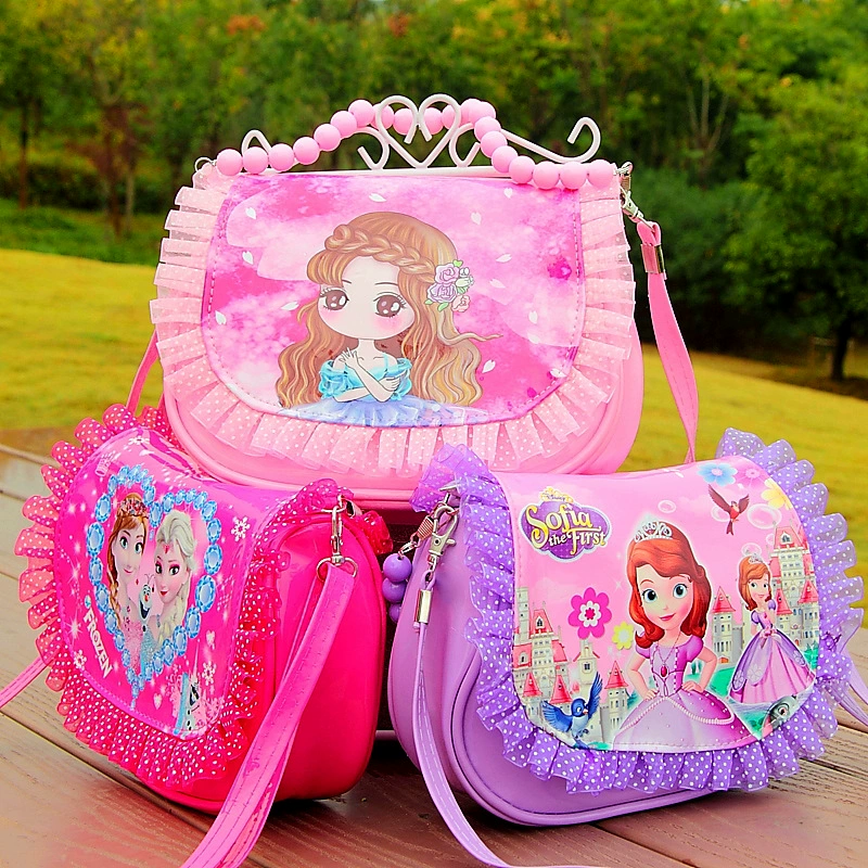 Túi Messenger cho trẻ em Công chúa Barbie Cô bé Túi bé xách tay Túi nhỏ Quà tặng Cô gái Túi đeo vai Thủy triều - Túi xách nữ