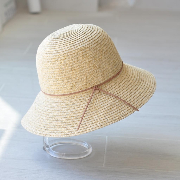 single rope straw hat 出口日本原单 大帽檐可折叠防紫外线草帽