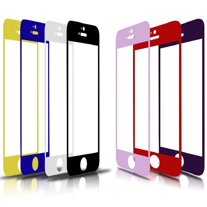 iPhone 5/5C/5S 彩色钢化玻璃膜