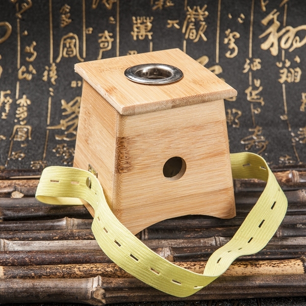 加厚单孔艾灸盒 单眼楠竹温灸盒艾灸器具 木灸盒艾条盒竹制温灸器