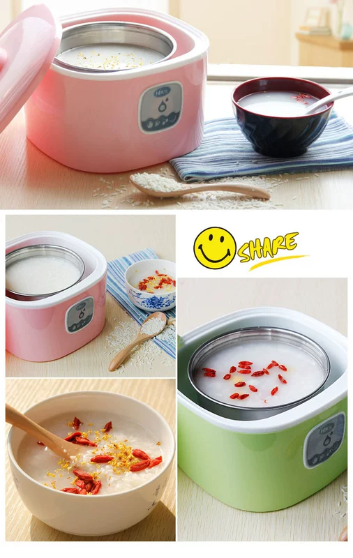 Máy làm sữa chua gia đình RW / Rong Wei XY-666 máy nấu rượu gạo tự động cốc thủy tinh mini có thể tự chế máy natto - Sản xuất sữa chua 