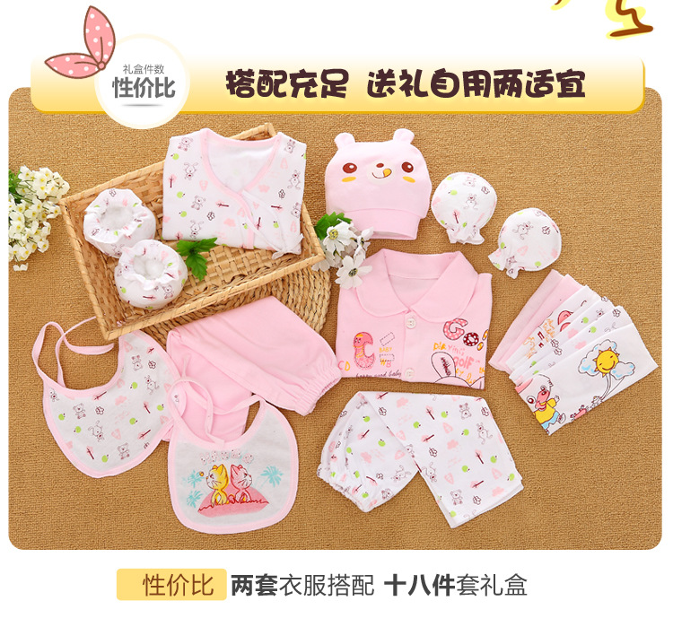 Bộ quần áo sơ sinh cotton cho bé sơ sinh 0-3 tháng 6 mùa xuân hè thu cho bé sơ sinh set hộp quà tặng quần áo sơ sinh cao cấp