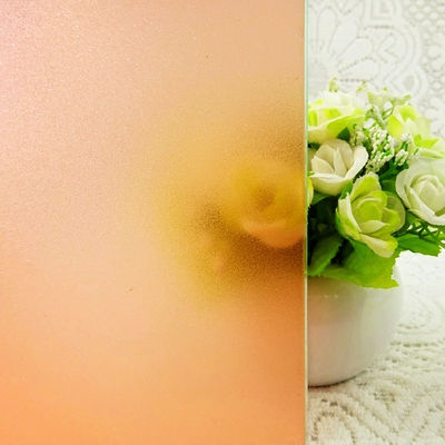 橙桔粉色磨砂膜浴室移门窗户不透明透光玻璃贴膜水晶闪点装饰贴纸