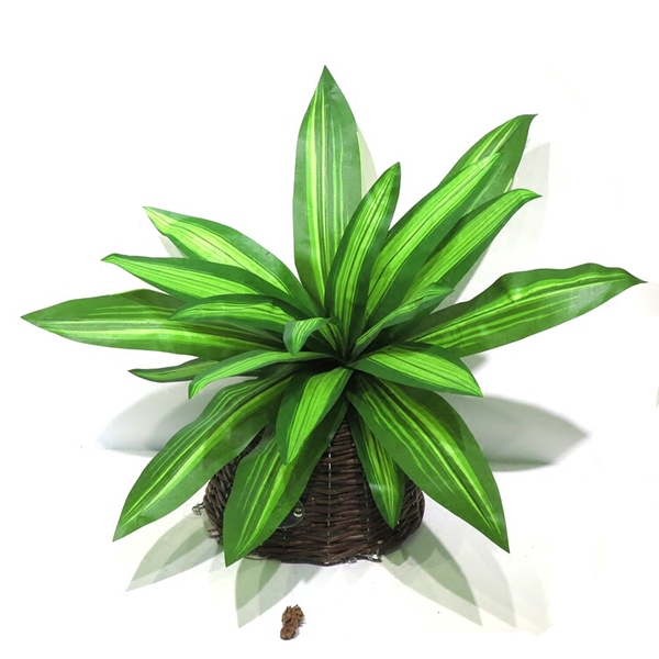 新款21叶巴西叶把束仿真绿植植物墙配材婚庆家居背景装饰绢花假花