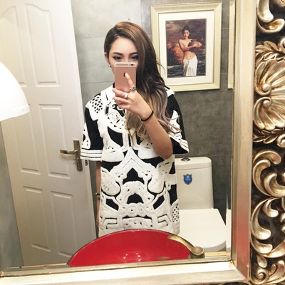 【金鱼rukia】独家定制ktz新款超重工毛巾刺绣绣花巴尔曼风大t恤