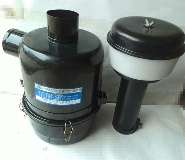 f5/6l912a油浴式空气滤清器滤芯油滤总成进出气口径80mm 可改加装