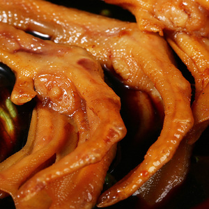 五香居虎皮凤爪鸭爪组合装香辣五香卤味