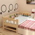 Di động rắn gỗ đơn giản trẻ em hiện đại của giường cạnh giường ngủ trẻ em giường đặc biệt đồ nội thất dân cư với hộ lan tôn sóng Giường