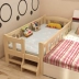 Di động rắn gỗ đơn giản trẻ em hiện đại của giường cạnh giường ngủ trẻ em giường đặc biệt đồ nội thất dân cư với hộ lan tôn sóng Giường