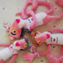 Dễ thương búp bê plush toy plush lớp vải đồ chơi gối búp bê chính hãng màu hồng naughty leopard đồ chơi con nít Đồ chơi mềm