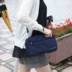 Thẻ vị trí chìa khóa Nhật Bản và dây kéo thương hiệu mới thay đổi vị trí polyester tối chéo mặt cắt ngang chứng nhận hộ chiếu túi đeo chéo nữ cá tính Túi thông tin xác thực