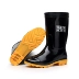 Giày cao gót đôi tiền chính hãng khai thác mỏ gân mưa cao su ống cao su trắng thực phẩm mưa ủng axit và bảo hiểm dầu kháng kiềm - Rainshoes Rainshoes