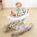 Baby Walker 6 7-18 tháng Baby Anti-rollover Đa chức năng Có thể đẩy dễ dàng với việc học nhạc