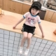 Cô gái phim hoạt hình in cotton T-Shirt 2018 mùa hè trẻ em mới của quần áo trẻ em Hàn Quốc ngắn tay bé t-shirt top áo thun dài tay thu đông Áo thun