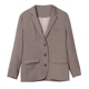 Giải phóng mặt bằng [ELINASEA] tự chế mùa xuân Hàn Quốc hoang dã nhỏ retro ba nút ve áo dài tay blazer áo vest dạ nữ Business Suit