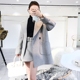 Mùa thu và mùa đông Sen Hồng Kông phong cách retro ins áo len ngắn tầm vóc ngắn chic áo len nữ phần dài mẫu áo khoác đẹp Áo khoác ngắn
