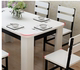Bàn ăn bàn ăn bàn ăn bằng gỗ bàn tròn Châu Âu đá cẩm thạch bàn ăn và ghế kết hợp bằng gỗ class 1 bảng 6 ghế Bàn