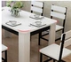 Bàn ăn bàn ăn bàn ăn bằng gỗ bàn tròn Châu Âu đá cẩm thạch bàn ăn và ghế kết hợp bằng gỗ class 1 bảng 6 ghế