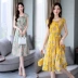 2019 Mùa hè Thời trang mới Bán Vipshop Thương hiệu Nấm nữ Đường phố Trung tâm mua sắm Jingdong In đầm - váy đầm