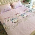 Tencel mềm mat trải giường ba bộ nhíp chăn bông là dày tấm quilted mat mềm mảnh đơn phim hoạt hình - Trải giường