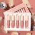 Wei Ya giới thiệu HOLDLIVE Lacquer Phantom Lip Glaze Set Cinnamon Milk Tea Koi Color Mirror Lip Gloss Dưỡng ẩm - Son bóng / Liquid Rouge