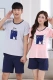 Vài bộ đồ ngủ mùa hè bông ngắn tay áo dễ thương Hàn Quốc phiên bản mới người đàn ông giản dị bông lỏng phụ nữ nhà dịch vụ phù hợp với Cặp đôi