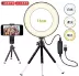 6-inch USB neo máy tính để bàn di động Tự sướng lấp đầy ánh sáng khung giá đỡ chân máy phát sóng trực tiếp Internet thiết bị người nổi tiếng lấp đầy ánh sáng - Thiết bị sân khấu