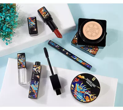 Li Jiaqi giới thiệu bộ trang điểm bảy món kem lót dạng bột lỏng kẻ mắt mascara son môi mỹ phẩm mới bắt đầu - Bộ trang điểm