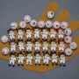 Rico MLB Major League Doll Doll Puppet Nhựa Keychain Mặt dây chuyền Yankee Dodge Red Sox Bear - Bóng chày mua găng tay bóng chày	