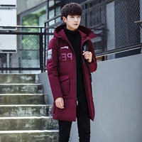 Quà tặng chất lượng cao 2018 mùa đông nam mới Phiên bản Hàn Quốc của áo khoác nam nam trùm đầu xuống áo khoác xuống quần áo thể thao nam