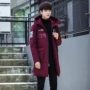 Quà tặng chất lượng cao 2018 mùa đông nam mới Phiên bản Hàn Quốc của áo khoác nam nam trùm đầu xuống áo khoác xuống quần áo thể thao nam