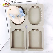 Sáp khuôn khuôn DIY silicone khuôn có thể xé 4 thậm chí thạch cao làm bằng tay xà phòng khuôn cũ K tình yêu trái tim hình bầu dục