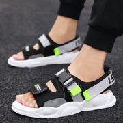 Giày thể thao mùa hè giày nam 2019 học sinh mới mang giày Velcro thanh niên giày đế mềm ngoài trời - Giày thể thao / sandles
