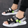 Giày thể thao mùa hè giày nam 2019 học sinh mới mang giày Velcro thanh niên giày đế mềm ngoài trời - Giày thể thao / sandles sandal nữ hàn quốc