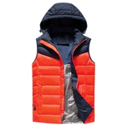 USB nhiệt điện vest nhiệt sưởi ấm vest ấm mùa đông dày xuống bông áo khoác nam