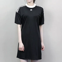 Adidas clover phụ nữ mùa hè mới váy thể thao váy dài tay ngắn CE5585 - Trang phục thể thao quần the thao nữ adidas dài
