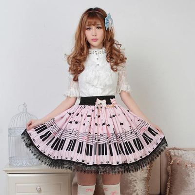 taobao agent Genuine pleated skirt, Lolita style, fitted