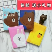 Phim hoạt hình dễ thương Gấu nâu Hộ chiếu Gói Hộ chiếu Clip Cannie Rabbit Đa năng Bìa Tài liệu du lịch Gói Thẻ Gói