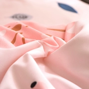Váy ngủ công chúa gió bốn mảnh phù hợp thoải mái đơn giản và thoải mái polyester với khăn trải giường trên tấm mới thoải mái đơn giản - Váy Petti
